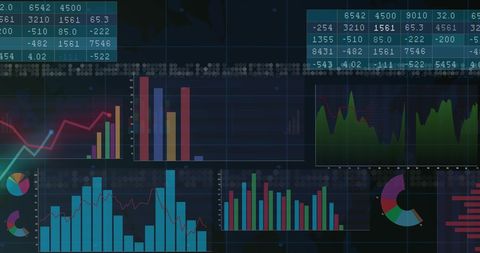 Financial Analytics Data Visualization with Graphs and Charts - Download Free Stock Images Pikwizard.com