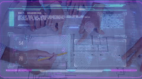 Futuristic Animation Blending Technology with Business Planning
