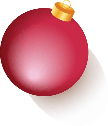 Glossy Red Christmas Bauble 3D Decor on Transparent Background - Download Free Stock Videos Pikwizard.com