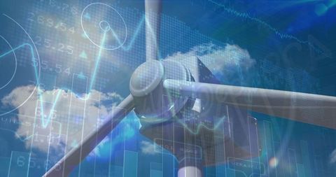 Financial Data Blending with Sustainable Energy Windmill Concept
