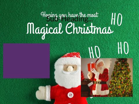 festive santa claus and vibrant christmas tree holiday design - Download Free Stock Templates Pikwizard.com