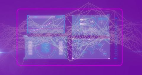 Digital Interface with Global Data Processing Visualizations - Download Free Stock Images Pikwizard.com