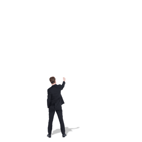 Businessman Writing Creative Ideas on Transparent Background - Download Free Stock Videos Pikwizard.com