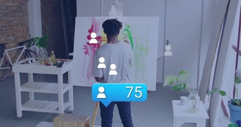 Contemporary Art Expression in Modern Loft Studio