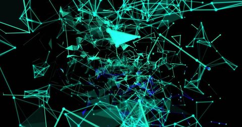 Green Plexus Network Design in Abstract Digital Space - Download Free Stock Images Pikwizard.com