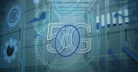 5G Technology Interface in Futuristic Data Center - Download Free Stock Images Pikwizard.com