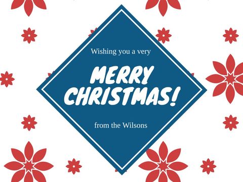Festive Holiday Greeting with Christmas Floral Motifs - Download Free Stock Templates Pikwizard.com