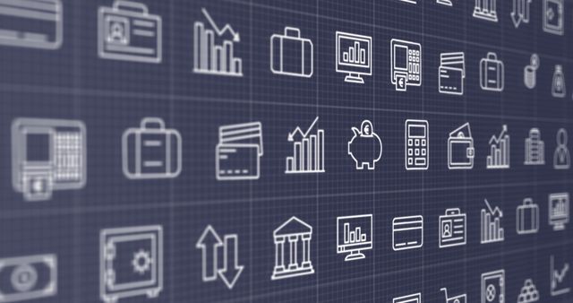 Digital Business Icons Illustrating Finance Data Concepts - Download Free Stock Images Pikwizard.com