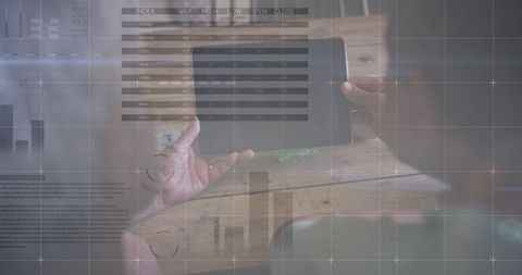 Senior Couple Using Tablet Analyzing Digital Finance Stats