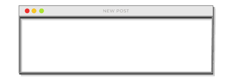 Transparent Minimal UI Window for New Post Creation - Download Free Stock Videos Pikwizard.com