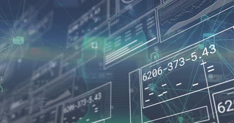 Futuristic Data Visualization with Global Interconnectivity Theme