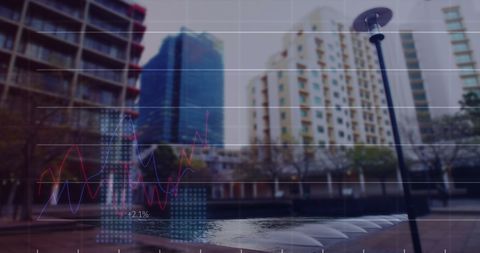 Digital Interfaces Blending with Urban Cityscape