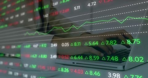 Stock Market Analysis with Trading Chart Overlay - Download Free Stock Images Pikwizard.com