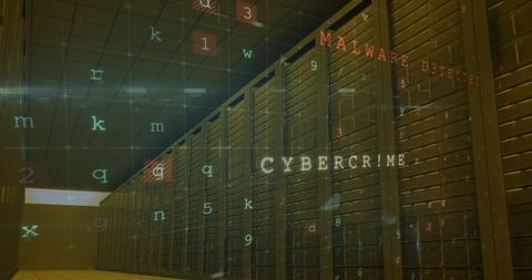 Cyber Attack Warning in Data Center Environment - Download Free Stock Images Pikwizard.com