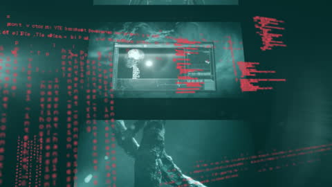 DNA Strand and Data Processing Holographic Projection