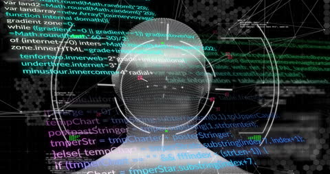 Digital Human Head Amidst Data Processing Compilation