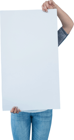 transparent background woman holding blank sign - Download Free Stock Videos Pikwizard.com