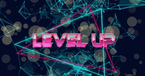digital inspiration to level up: energetic neon design - Download Free Stock Images Pikwizard.com