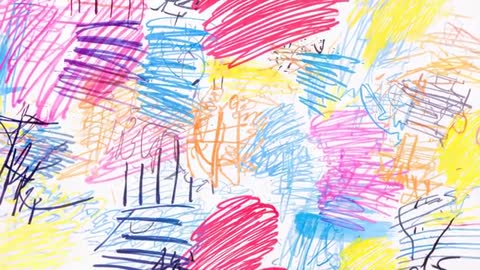 Vibrant Abstract Scribbles Showcasing Artistic Expression