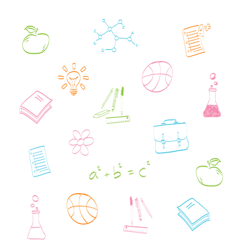 colourful transparent education icons pattern vector - Download Free Stock Videos Pikwizard.com
