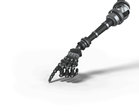 Transparent Robotic Arm Illustration Vector Ideal for Tech Concepts - Download Free Stock Videos Pikwizard.com