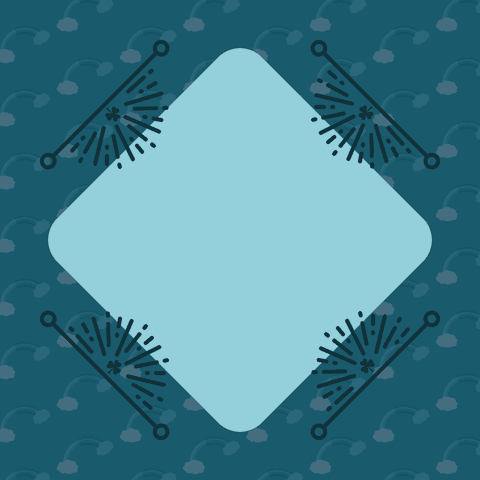 Transparent Blue Diamond Frame with Decorative Elements - Download Free Stock Videos Pikwizard.com