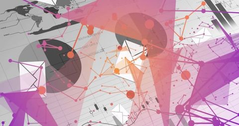 Abstract Network Visualization of Geometric Shapes and Nodes - Download Free Stock Images Pikwizard.com