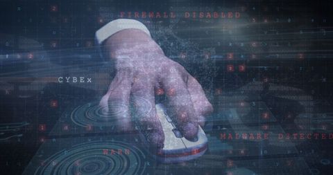 Cybersecurity Threat with Hacker Over Unsecure Network - Download Free Stock Images Pikwizard.com