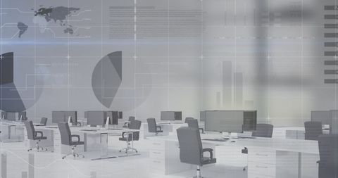 Global Financial Data in Modern Empty Office Setting - Download Free Stock Images Pikwizard.com