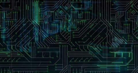 Microprocessor Connections Overlaying Hacker Using Laptop - Download Free Stock Images Pikwizard.com
