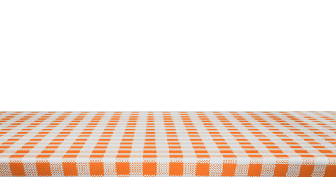 transparent orange and white gingham style tablecloth surface background - Download Free Stock Videos Pikwizard.com