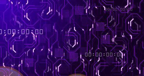Digital Interface with Neon Circuit Network - Download Free Stock Images Pikwizard.com