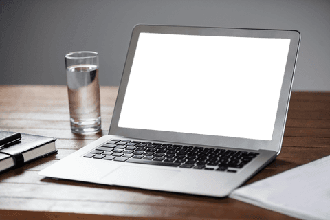 responsive laptop with transparent screen on rustic tabletop - Download Free Stock Videos Pikwizard.com