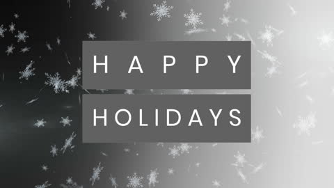 Festive Happy Holidays Snowflake Backdrop