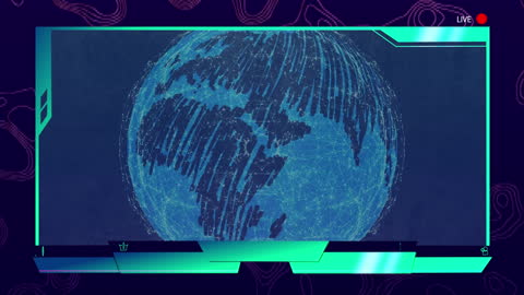 Digital Interface Abstract Globe with Data and Connections