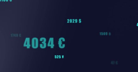 Financial Data Visualization in Global Currency Units - Download Free Stock Images Pikwizard.com
