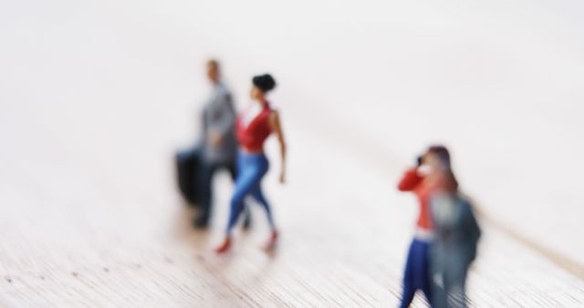 Abstract blur miniature people walking travel concept - Download Free Stock Images Pikwizard.com