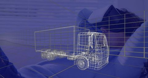 Virtual reality visualization with 3d truck design interface
