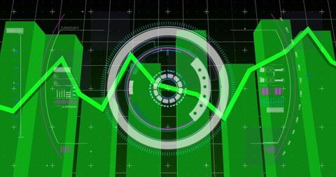 Innovation in Data Analysis Through Futuristic Graphs and Scanners - Download Free Stock Images Pikwizard.com