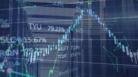 Digital Financial Data Analysis in High-Tech Server Room