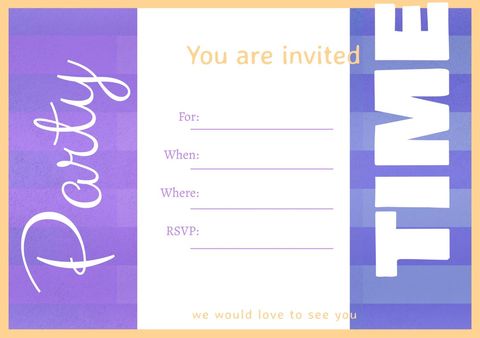 Vibrant Party Invitation Template for Celebrations - Download Free Stock Templates Pikwizard.com