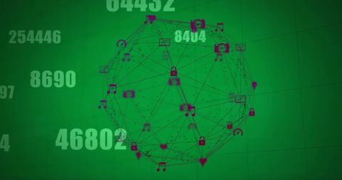 Digital Virtual Network Cloud Interface with Data Projection - Download Free Stock Images Pikwizard.com