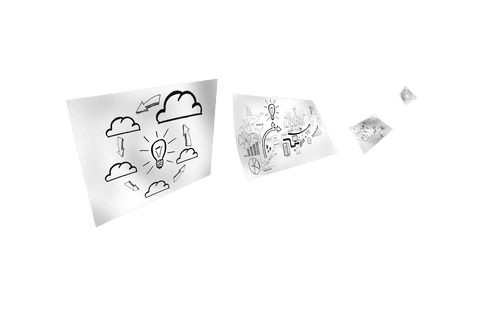 Creative Business Ideas on Transparent Card Illustrations - Download Free Stock Videos Pikwizard.com