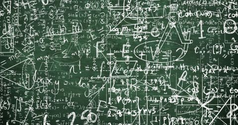 Complex Mathematical Equations on Green Chalkboard Background - Download Free Stock Images Pikwizard.com