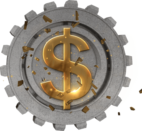 golden dollar sign in gear icon on transparent background - Download Free Stock Videos Pikwizard.com