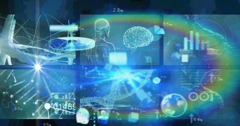 Futuristic Medical Technology Screen Digital Interface - Download Free Stock Images Pikwizard.com