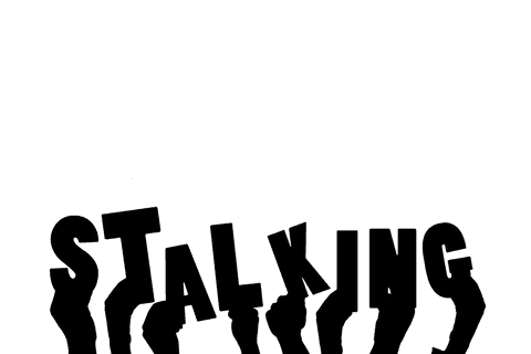 Hands Expressing Stalking Concept on Transparent Background