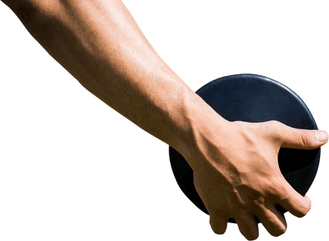 transparent image of hand holding disc for sports and competitions - Download Free Stock Videos Pikwizard.com