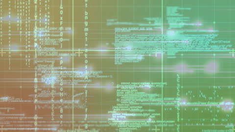 Complex Digital Interface with Data Text Animation