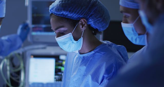 Focused Medical Team in Surgical Room - Download Free Stock Images Pikwizard.com